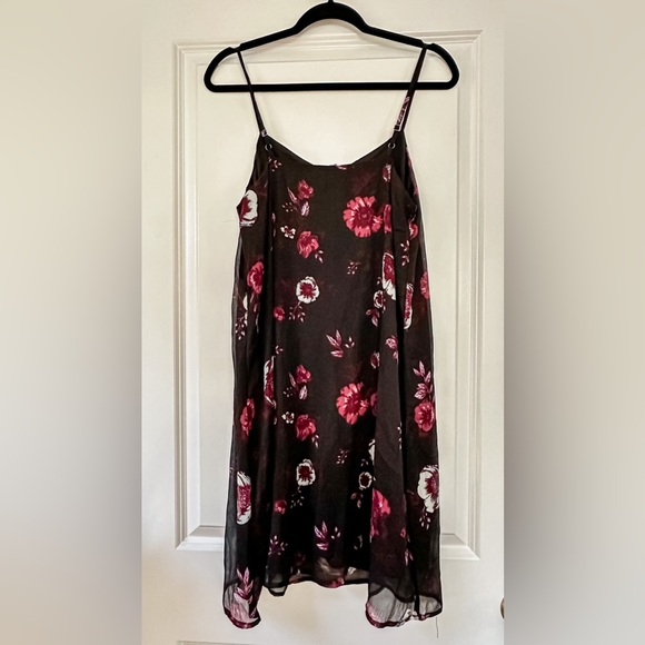 Mudd Women's Black Pink Floral Dress - Picture 2 of 4